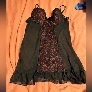 Black/red lace nightie❤️